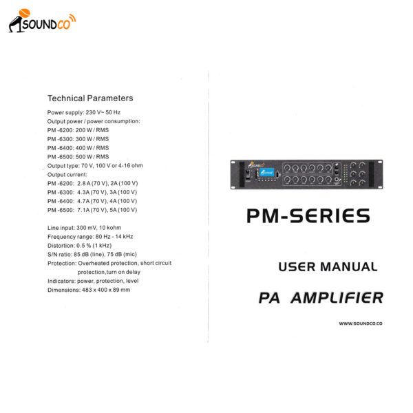 PM-6200 PA Amplifier-4