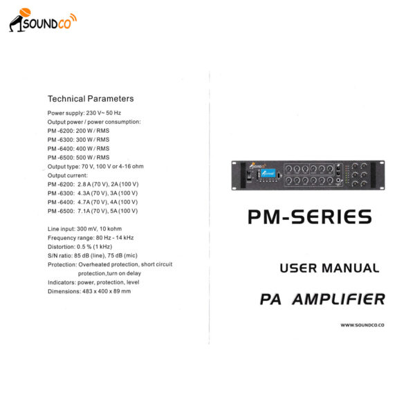 PM-6500 PA Amplifier-4
