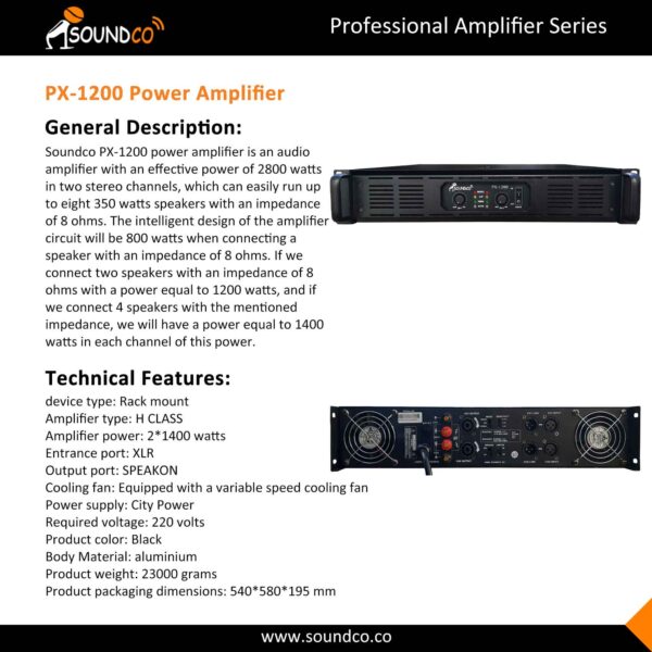 PX-1200 Power amplifier